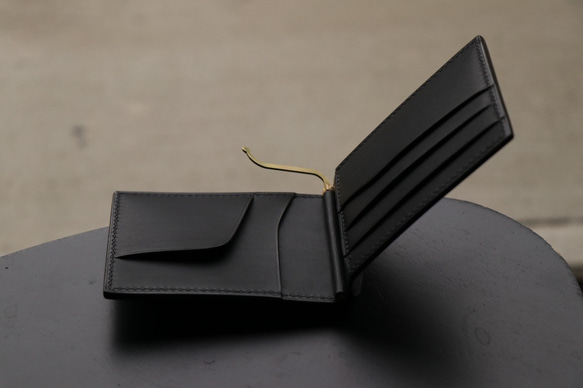 CARVAマネークリップ財布（小銭入れあり／なし）/ブラック、オリーバ、タバコ 4枚目の画像