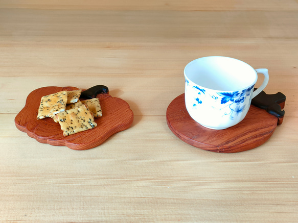 銘木のけやきを使ったお洒落で可愛いお皿　ソーサー　プレート　木製皿　茶托　取り皿　インテリア　 6枚目の画像