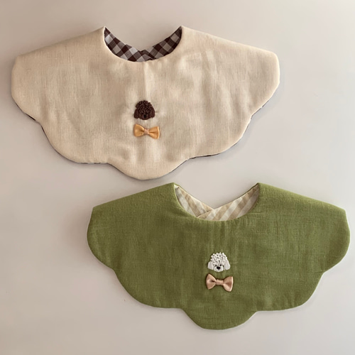 poodle 刺繍スタイ スタイ・よだれかけ toi et moi 通販 15112443