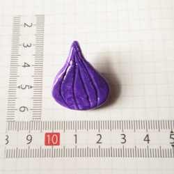玉ねぎブローチ 紫 10枚目の画像