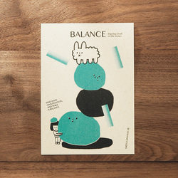 Balance / 孔版印刷明信片 / 三款可選 第3張的照片