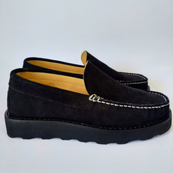 ◇厚底◇新ソール◇超軽量◇スエード◇ローファー◇男女兼用