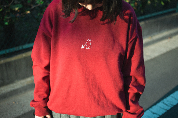 ★COMPAGNO★刺繍 猫 フードトレーナー CPGN STUDIO☆男女兼用☆韓国☆人気 About Love CAT刺繍フード