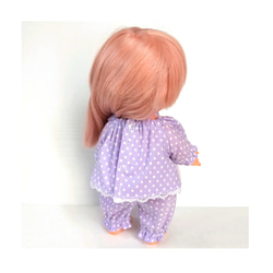 お人形  パジャマ  ふとん セット 紫 ラベンダー ユニコーン 6枚目の画像