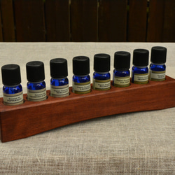 ブビンガのアロマオイルボトルスタンド8本用 ディフューザー・アロマ