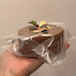 クリスマスに！BP不使用！米粉とおからのシフォン酵母ケーキ～チョコ～ 5枚目の画像