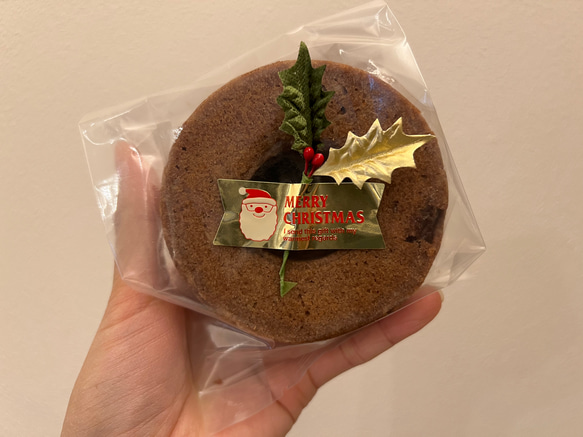 クリスマスに！BP不使用！米粉とおからのシフォン酵母ケーキ～チョコ～ 3枚目の画像