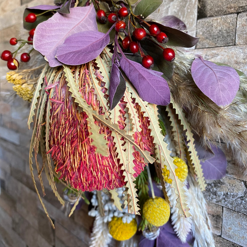 バンクシアパープルとミツバハマゴウプルプレア パープルコラボ