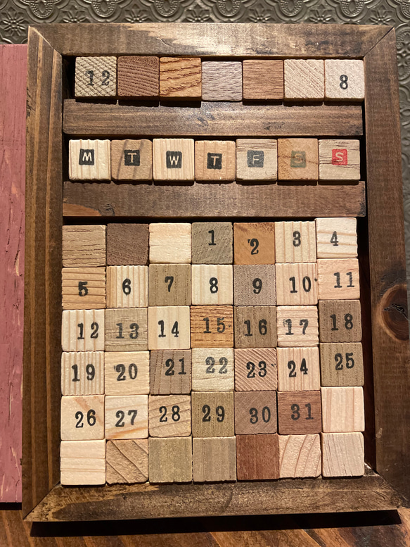 一生使える木製カレンダー 5枚目の画像