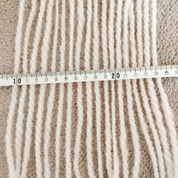 Woolly★手紡ぎ糸セット (グレー杢糸＆オフホワイト）計161g 7枚目の画像