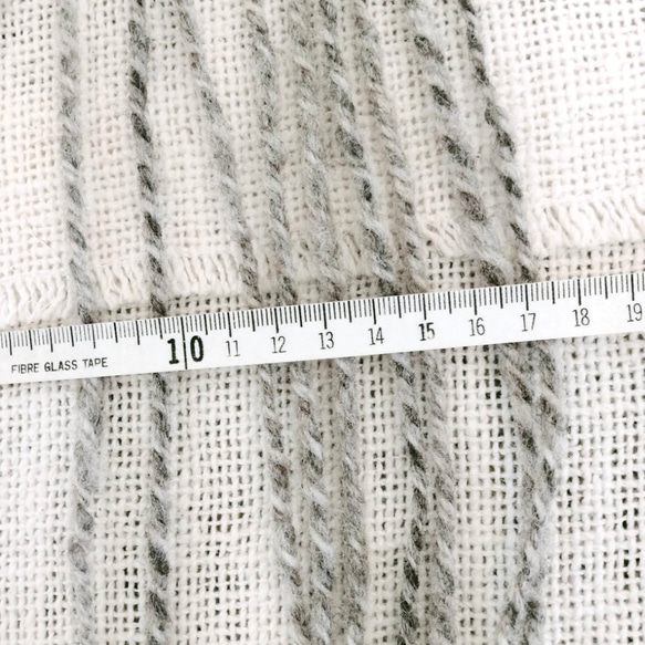 Woolly★手紡ぎ糸セット (グレー杢糸＆オフホワイト）計161g 5枚目の画像