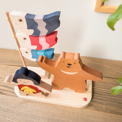 金太郎と熊 その他置物 工房ホリタ 通販 15114305｜Creema(クリーマ)