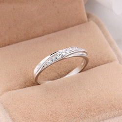 AOI Jewel 指輪 アクセサリー エンゲージ リング レディース 結婚指輪 ジルコニア 3枚目の画像