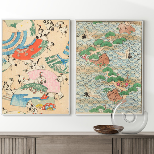 陶板画　リンドウ　額入り　昭和レトロモダン　かわいい絵柄　美術品　和風 楽天市場】三宅和光「 りんどう 」 日本画 SM ( サムホール