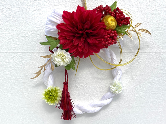 フォルモーサのアナベルのお正月のスワッグしめ縄 フォルモーサの