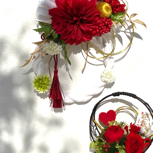 ちゃっきい　お花しめ縄 ce99ca312fd47417008811af48d98f