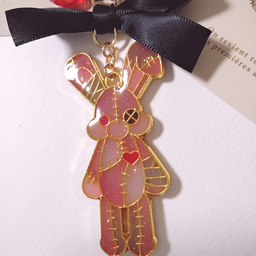 今年もよろしく！卯年！うさぎのつぎはぎぬいぐるみキーホルダー 2023