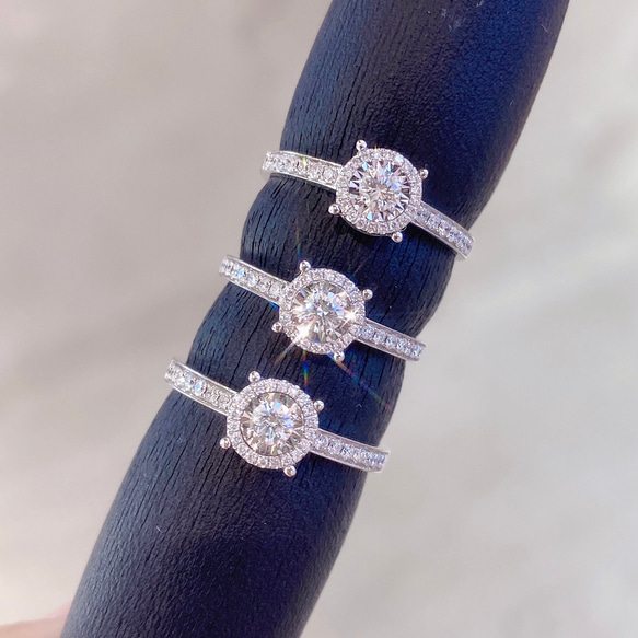 天然ダイヤモンドリング0.27ct k18 指輪・リング パール大好き(購入前 