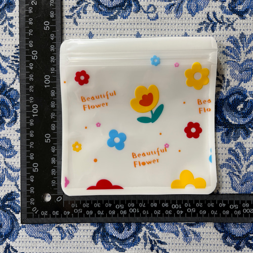 チャック付きポリ袋 4柄 13.5cm 120枚 ジップロック ラッピング