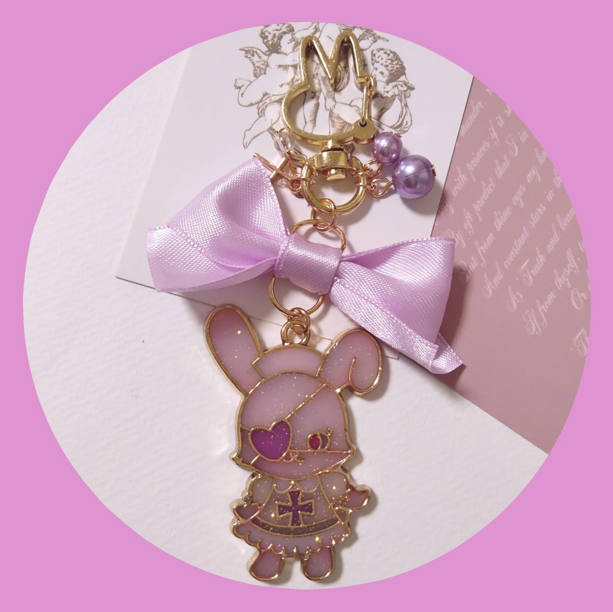 キーホルダー うさぎ 藍様おまとめ。レジン ブローチ