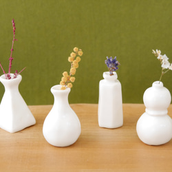 ミニ 花瓶セット 月白色】春色新作2023 陶器 ミニチュア 高さ4.5