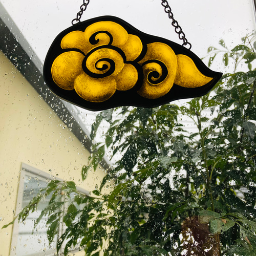 彩雲 ステンドグラス サンキャッチャー Porano 通販 15115451｜Creema