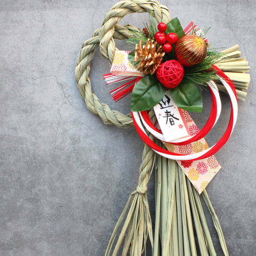 和モダンお正月大きなしめ縄飾り しめ縄・しめ飾り Danke! f&l 通販