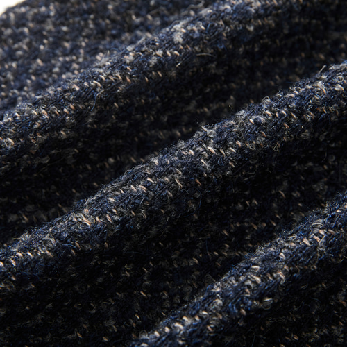 ☆20％オフイタリア製ツイード生地☆ ノーカラーコート 羽織るだけで