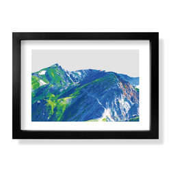 剣岳 剱岳 ポスター A4 A3 A2 A1 イラスト 山 登山 アウトドア