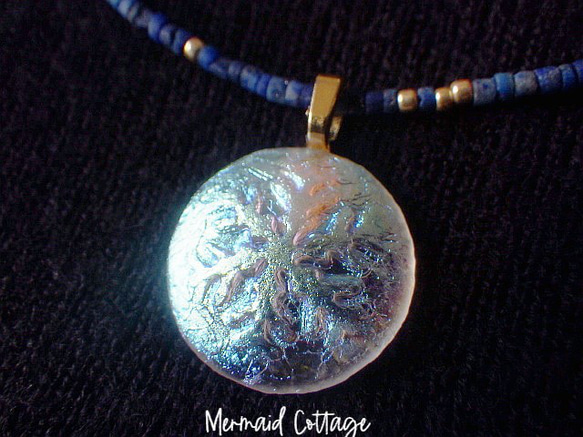 *14gf* Snowflake & Lapislazuli Necklace☆２WAY☆　聖夜のラピスラズリネックレス 7枚目の画像