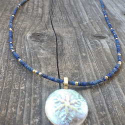 *14gf* Snowflake & Lapislazuli Necklace☆２WAY☆　聖夜のラピスラズリネックレス 17枚目の画像