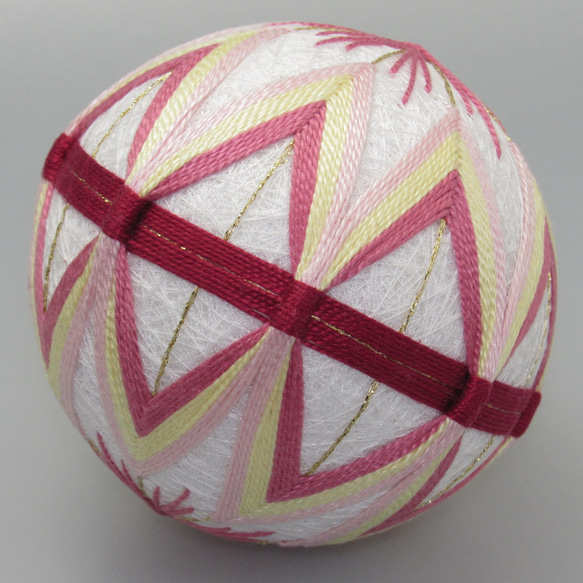 てまり No.002 / 手鞠 手毬 手まり Temari 約9cm 縁起物 贈り物 インテリア Mサイズ