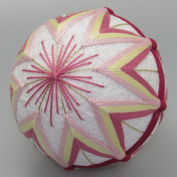 てまり No.002 / 手鞠 手毬 手まり Temari 約9cm 縁起物 贈り物 インテリア Mサイズ