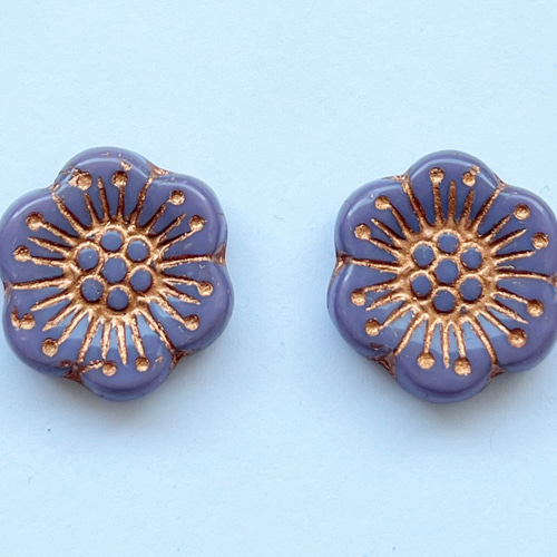 チェコビーズ*リーフ*8×10mm*トパーズ*12個入り 長けりゃ