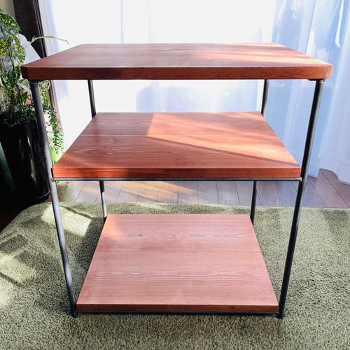 サイドテーブル　マルチラック　男前シェルフ  アイアン家具　オーダーメイド サイドテーブル マルチラック 男前シェルフ アイアン家具