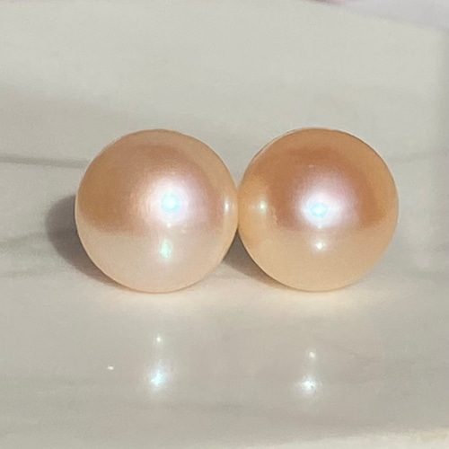 大きめパール✨AAAAA(4A〜5Aパール) 約10〜11mm 優しいオレンジ大粒