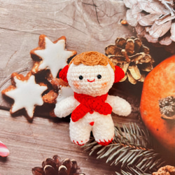 クリスマス人形　飾り　季節のデコレーション　エルク　雪だるま　クリスマスツリー　ギンジャーマン　ストラップバッグチャーム 9枚目の画像