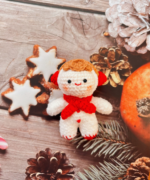 クリスマス人形　飾り　季節のデコレーション　エルク　雪だるま　クリスマスツリー　ギンジャーマン　ストラップバッグチャーム 9枚目の画像