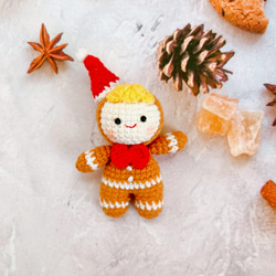 クリスマス人形　飾り　季節のデコレーション　エルク　雪だるま　クリスマスツリー　ギンジャーマン　ストラップバッグチャーム 5枚目の画像