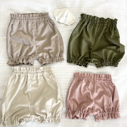 コーデュロイかぼちゃパンツ ベビー ベージュ ベビー服 Coral-belle 