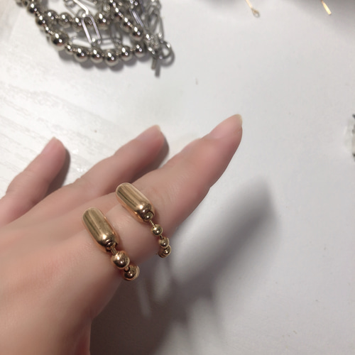 指輪・リング hana ball chain Ring 指輪・リング Hana 通販 15117269｜Creema