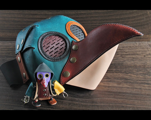 ペストマスク　革製 長濱レザー ペストマスク 滋賀県長浜市/MATCH Leather Works