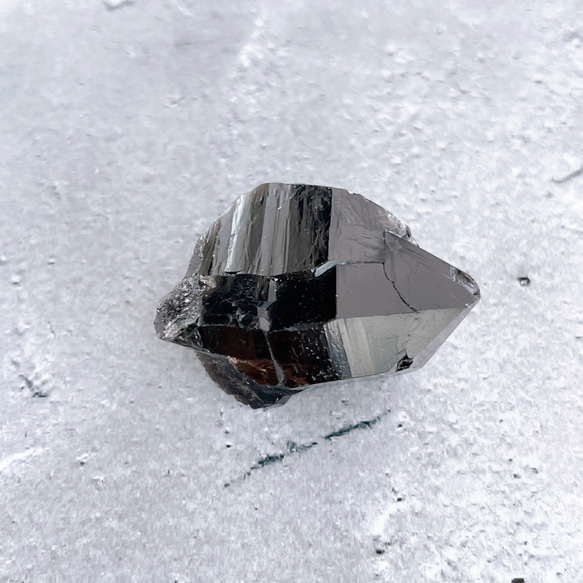 チベット産モリオンA・原石・45g ✧麻ポーチ付き✧黒水晶ポイント 10枚目の画像