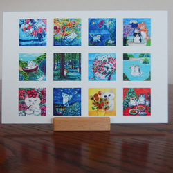 Tomoshibi ねこアートカレンダー2023  ＃猫 ＃天使猫 ＃ねこ ＃花 ＃2023年 ＃卓上カレンダー 19枚目の画像