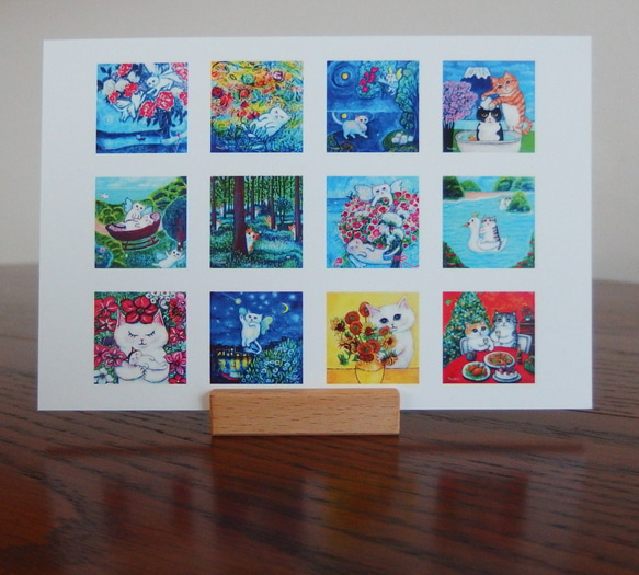 Tomoshibi ねこアートカレンダー2023  ＃猫 ＃天使猫 ＃ねこ ＃花 ＃2023年 ＃卓上カレンダー 19枚目の画像