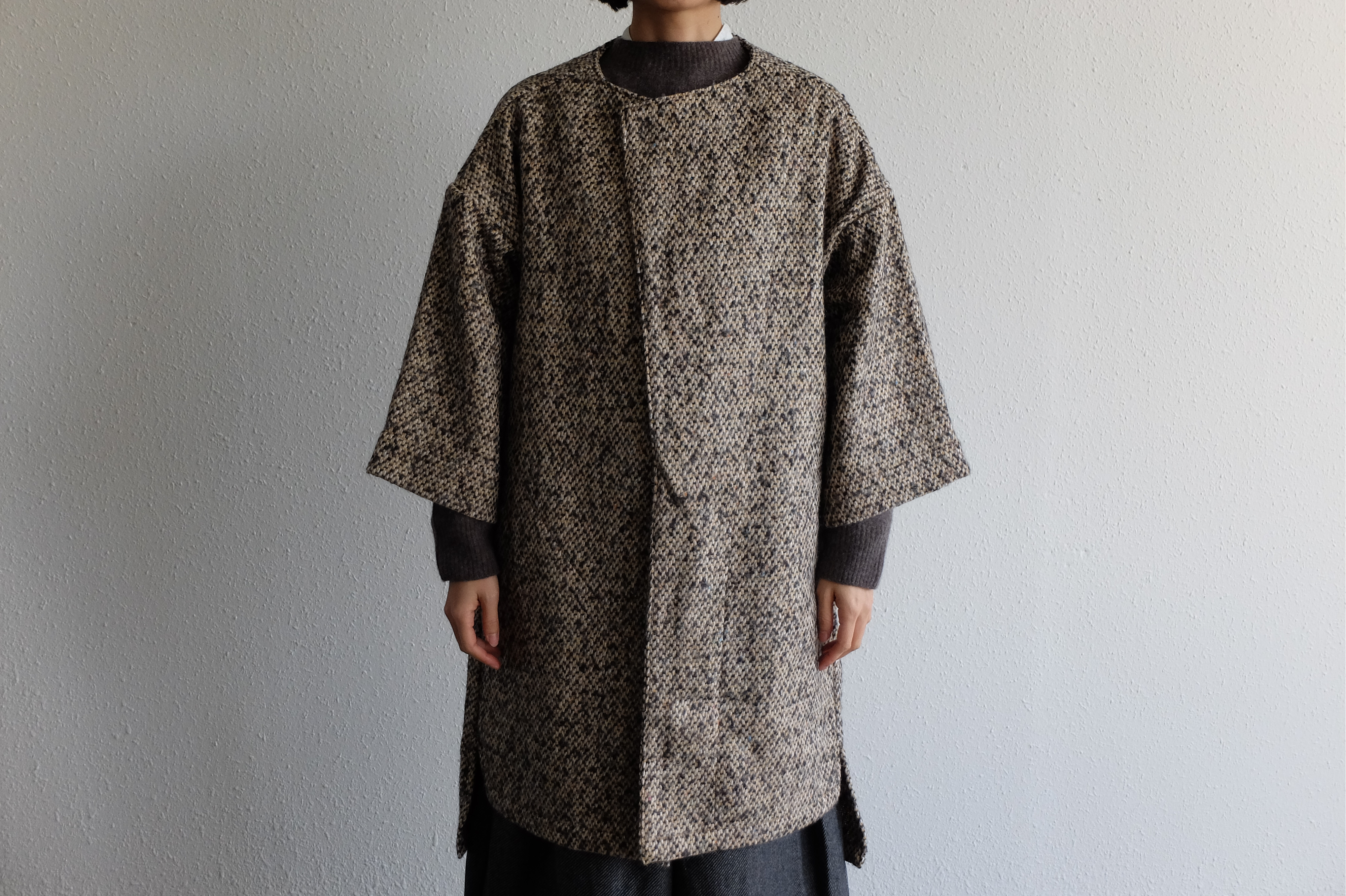 【new】きるもの｜JKT参｜マルチカラーツイード・レッド ［unisex freesize］