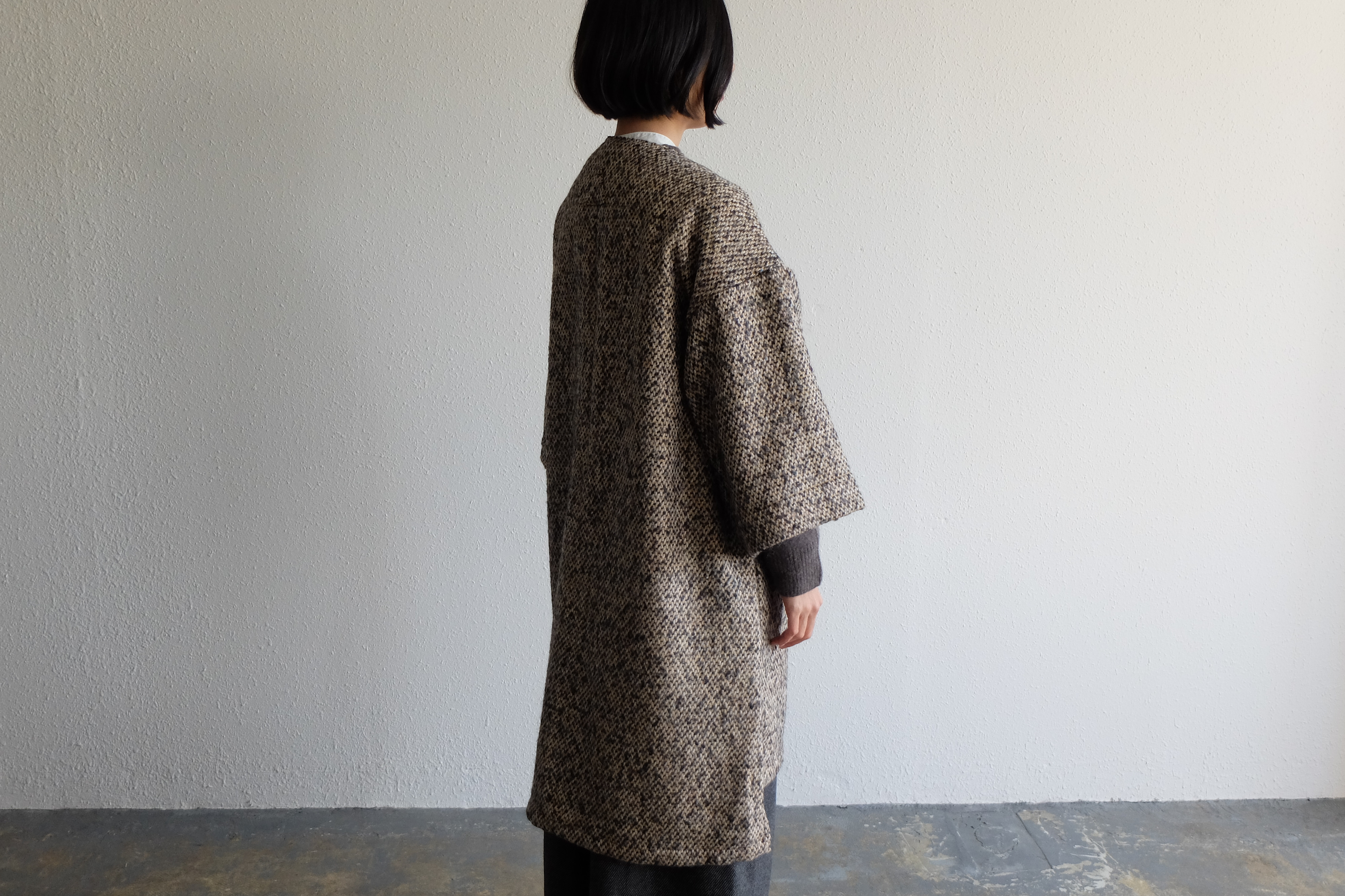 【new】きるもの｜JKT参｜マルチカラーツイード・レッド ［unisex freesize］