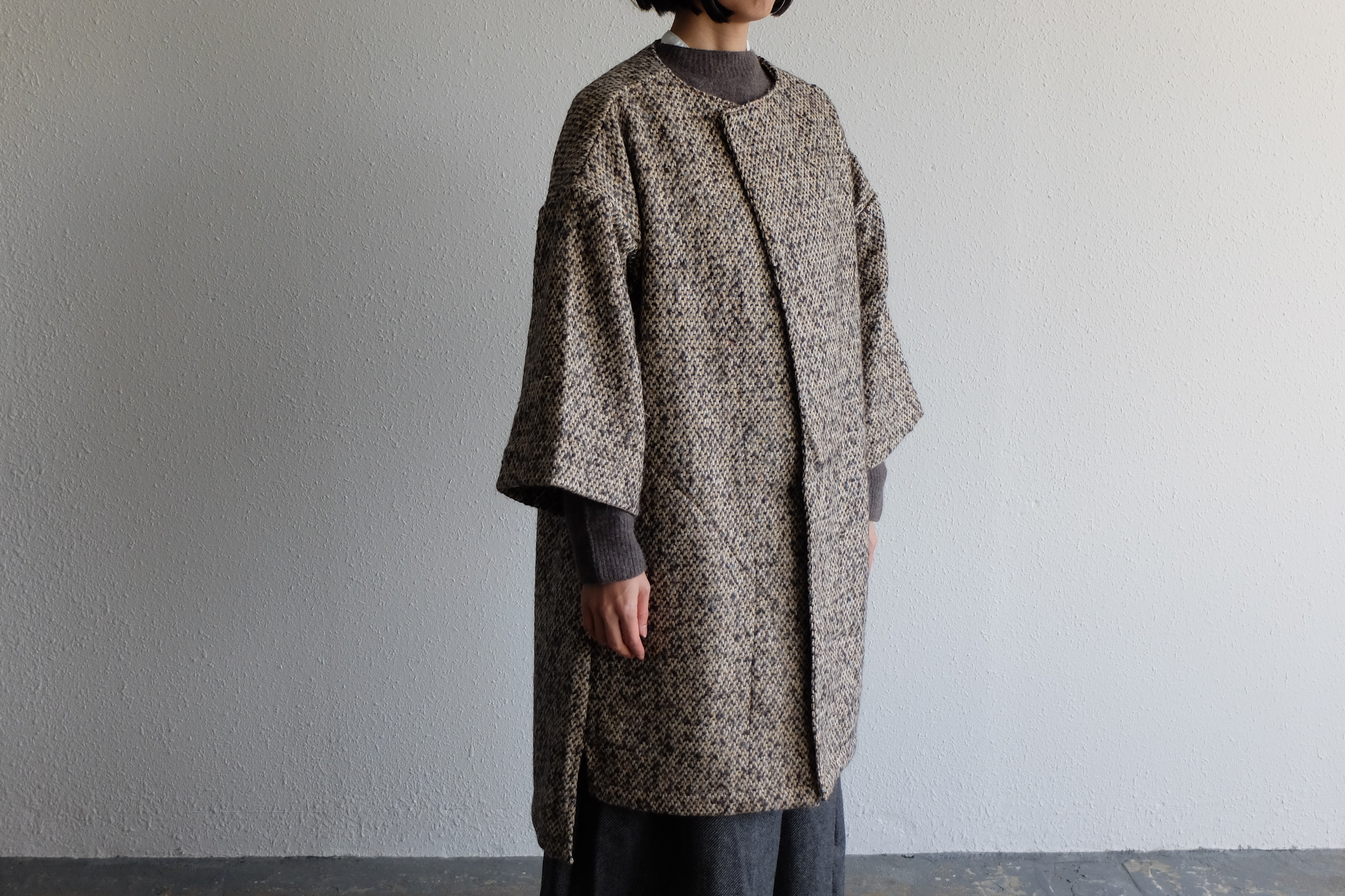 【new】きるもの｜JKT参｜マルチカラーツイード・レッド ［unisex freesize］