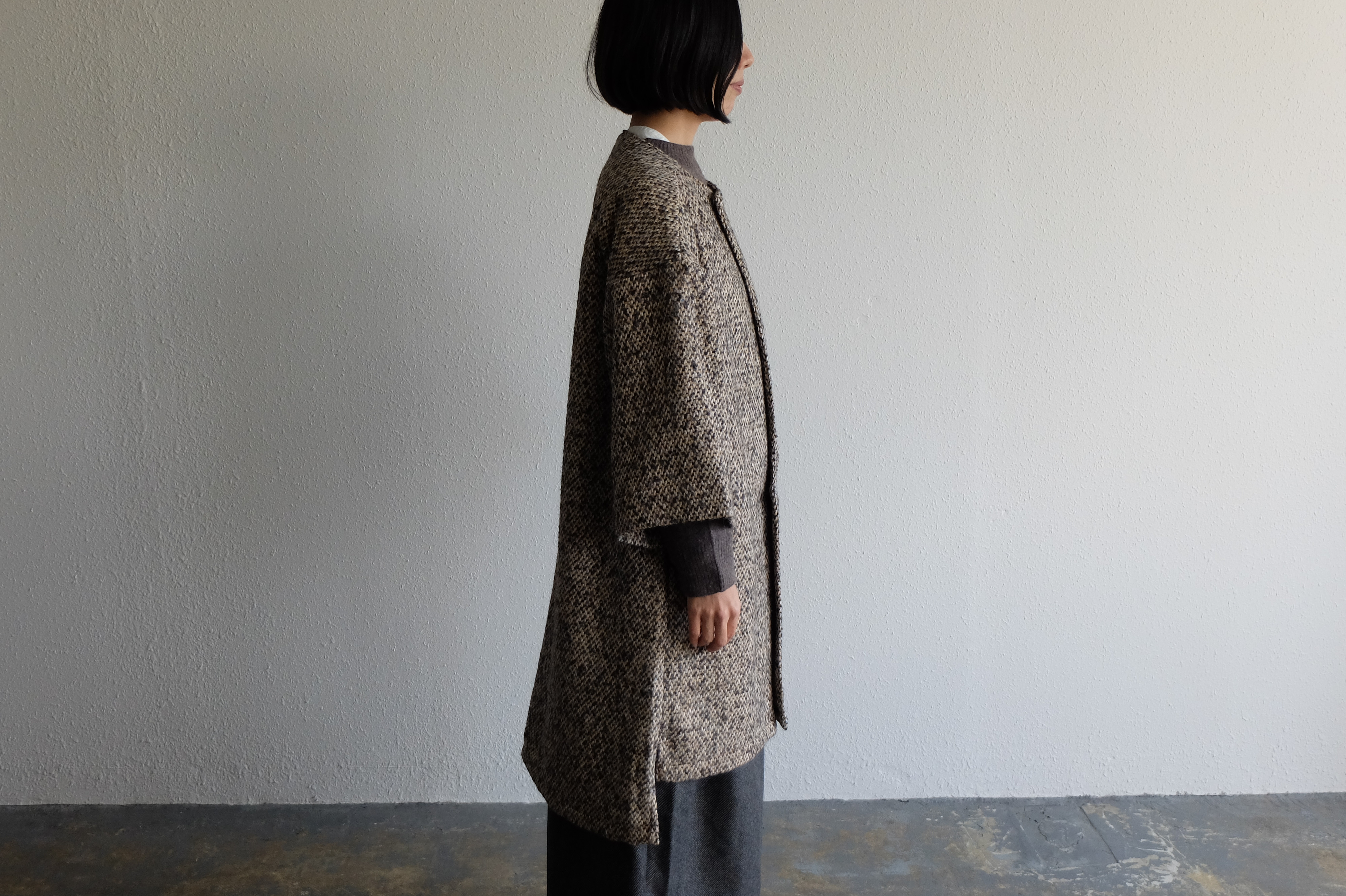 【new】きるもの｜JKT参｜マルチカラーツイード・レッド ［unisex freesize］