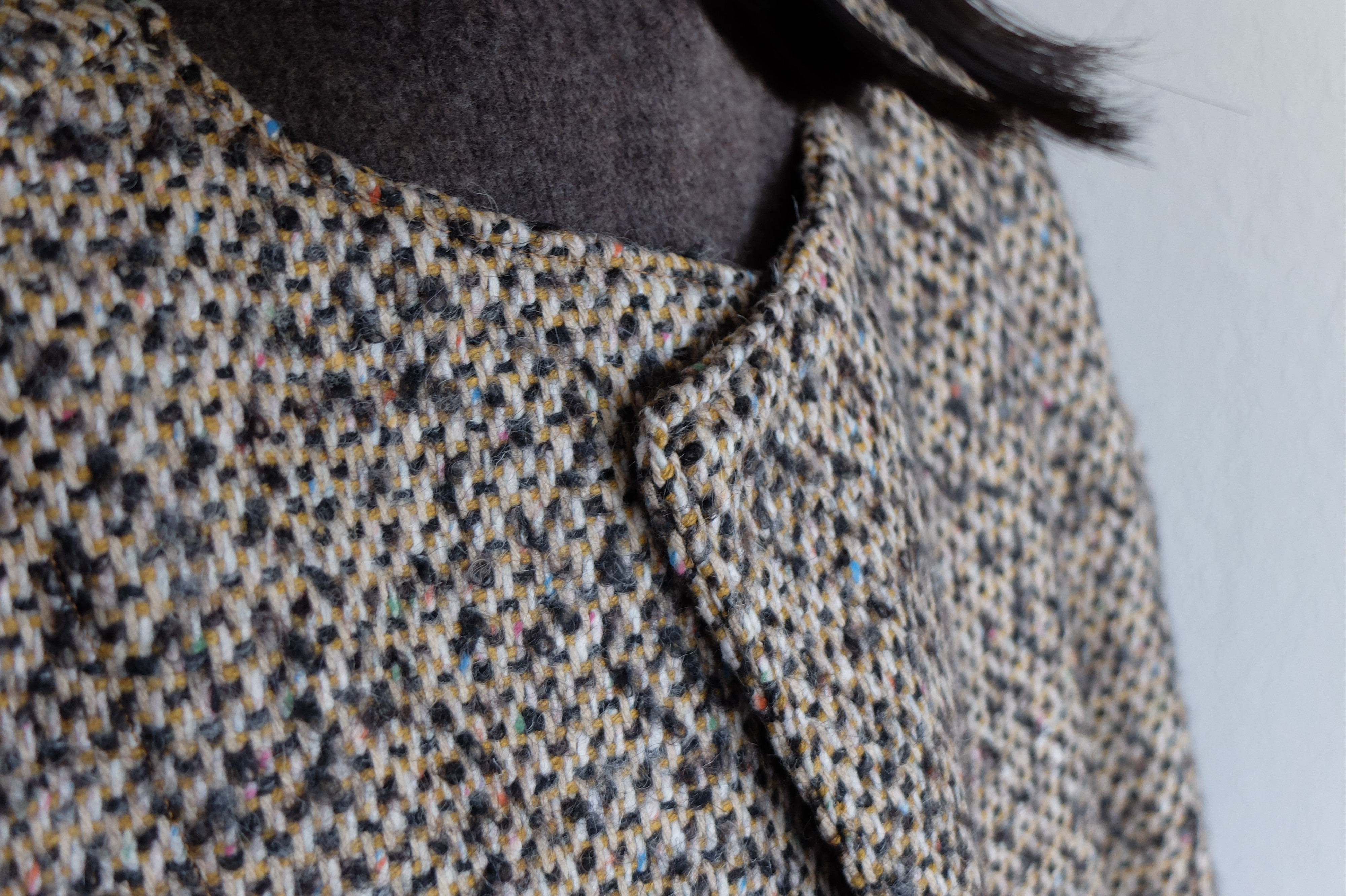 【new】きるもの｜JKT参｜マルチカラーツイード・レッド ［unisex freesize］